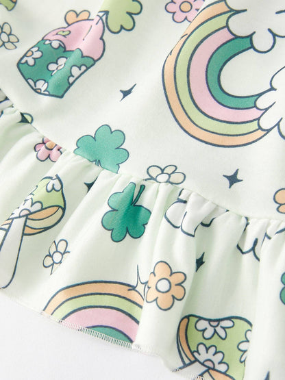 St. Patrick's Day Printed Dress